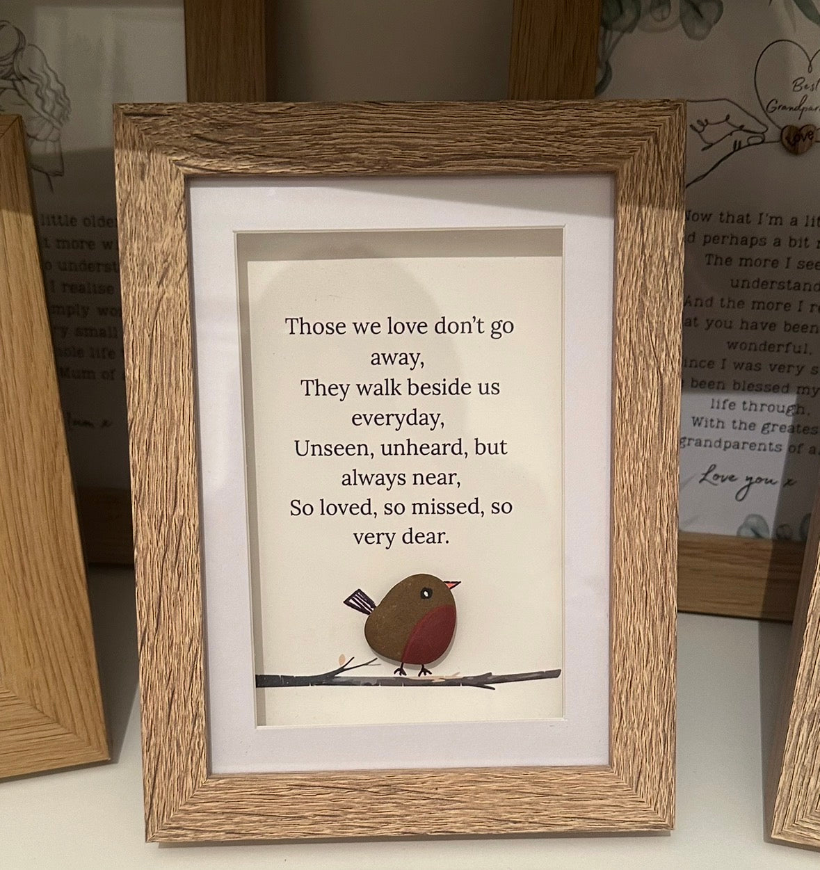 Robin Pebble Those We Love Box Frame
