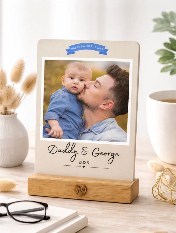 Personalised Metal Plaque - Fathers Day Photo Design