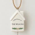 Personalised Ceramic House Family Christmas Bauble