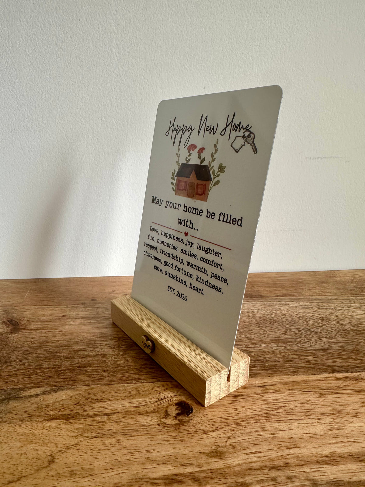 Ex-Display | Metal Plaque - Happy New Home est.2026 Design