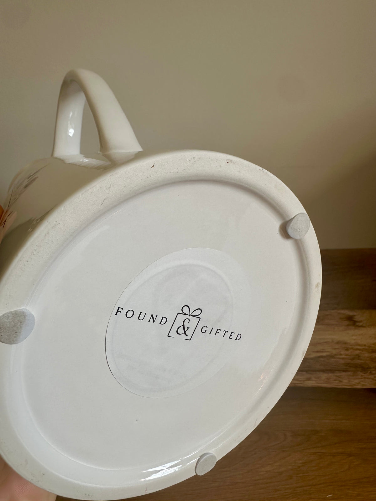 Ex-Display | Rustic Farmhouse Jug Vase - ‘It’s not what you have in life’ Design  | Extra Tall