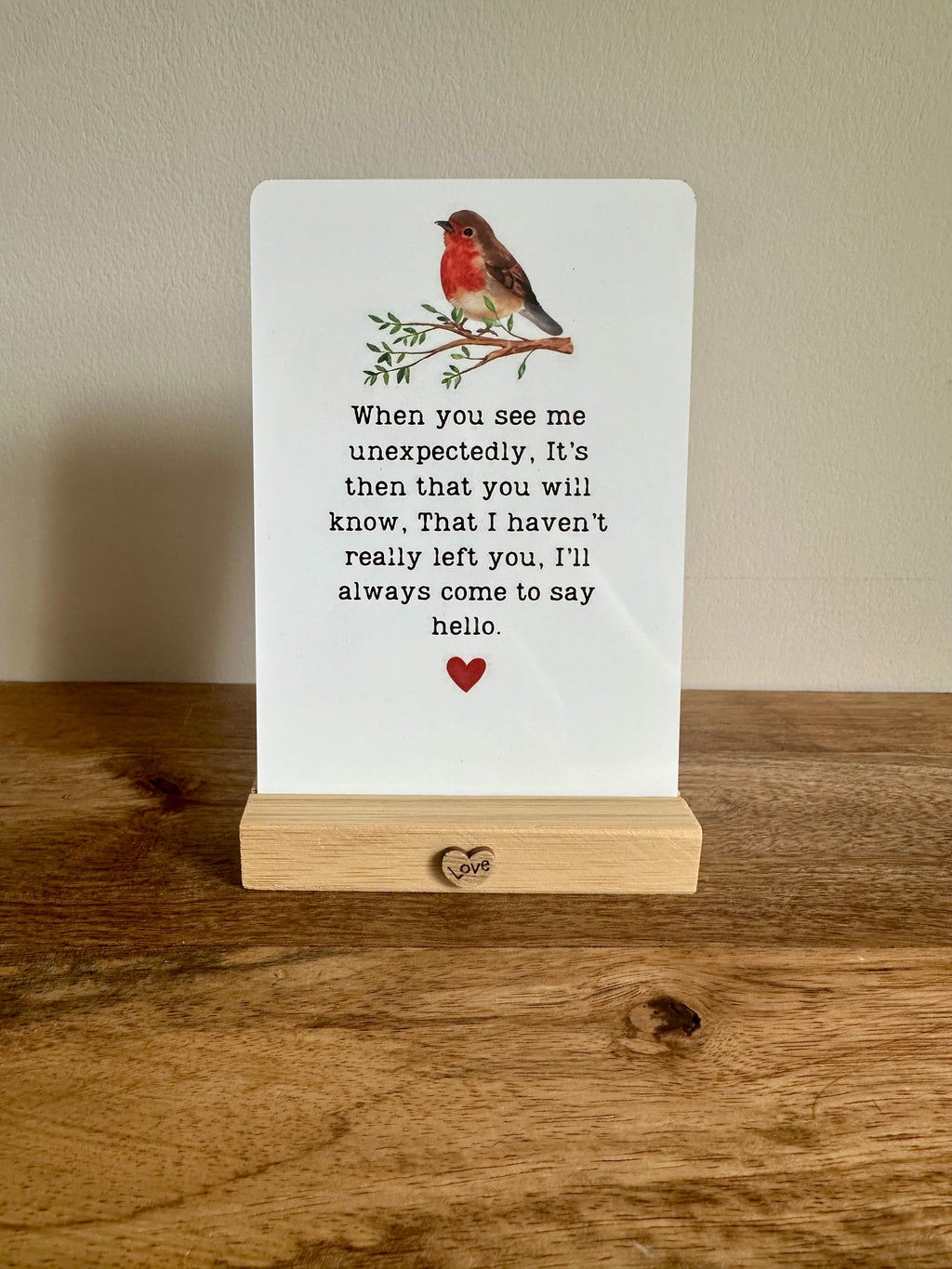 Ex-Display | Metal Plaque - Robin Design