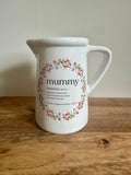 Ex-Display | Rustic Farmhouse Jug Vase - Mummy Design| Small