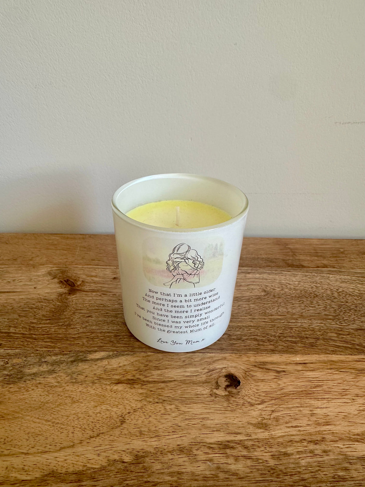 Ex-Display | love you mum design - Candle