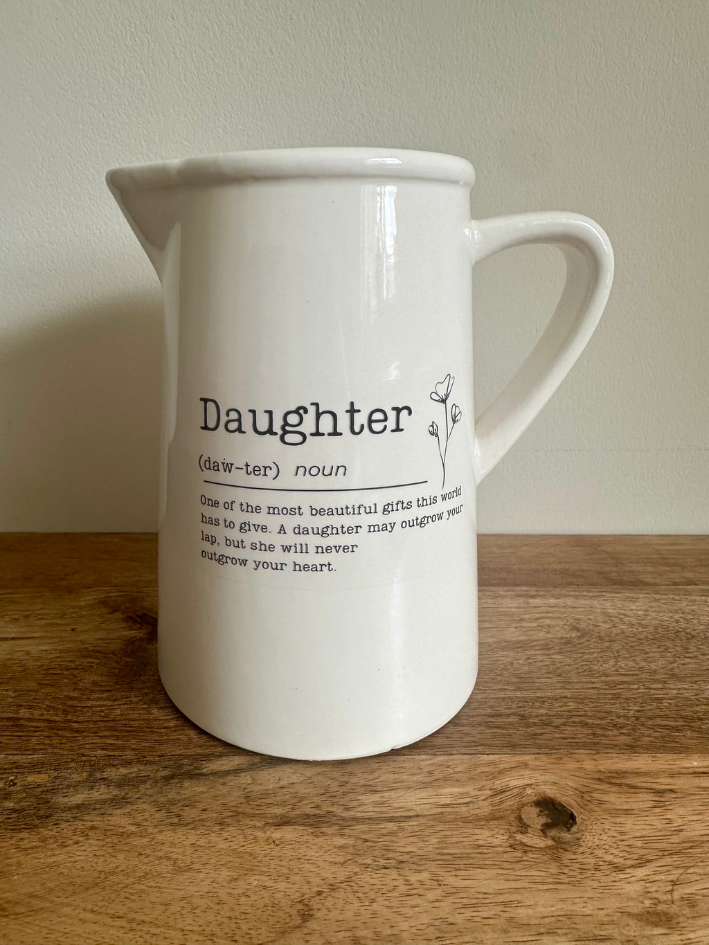 Ex-Display | Rustic Farmhouse Jug Vase - Daughter Design | Medium