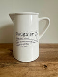 Ex-Display | Rustic Farmhouse Jug Vase - Daughter Design | Medium