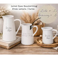 Loved Ones Handwriting | Ceramic Farmhouse Jug Style Vase