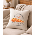 Personalised Family Pumpkin Patch Design Cushion