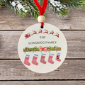 Personalised Family Stocking Design Bauble