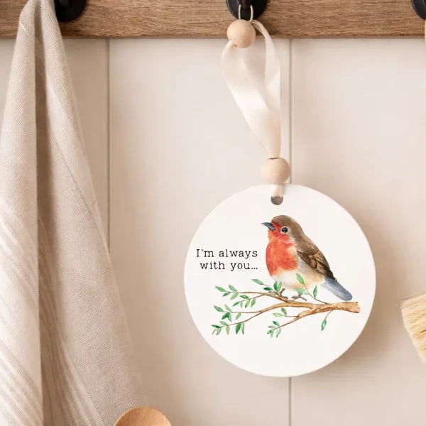 I’m with you wooden keepsake