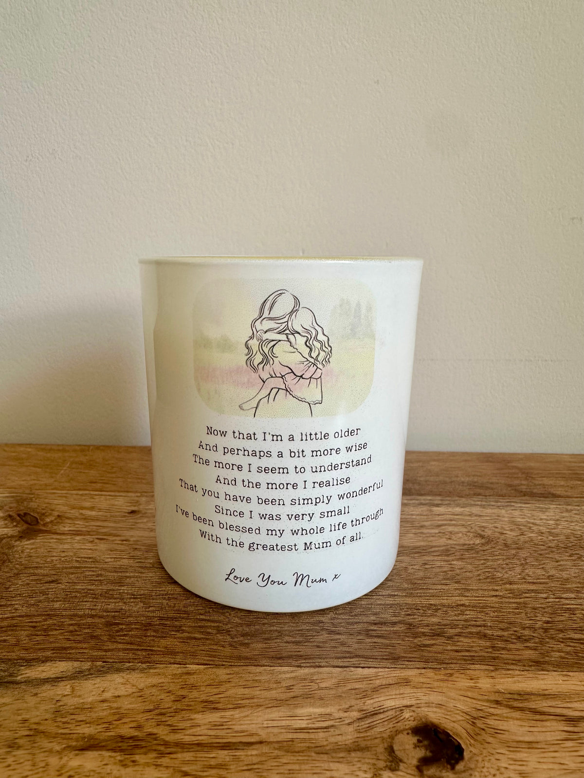 Ex-Display | love you mum design - Candle