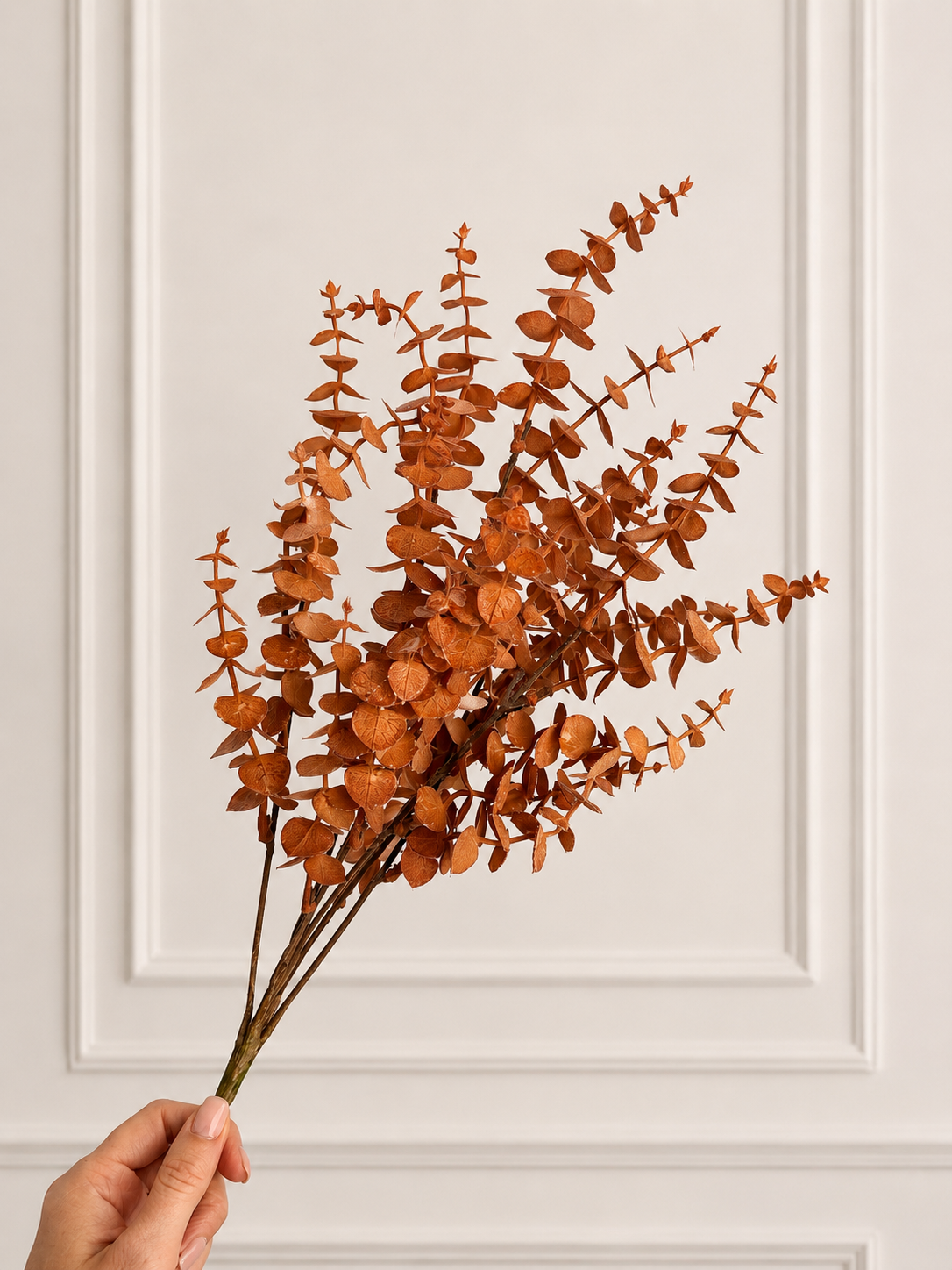 EUCALYPTUS BUSH - dusky warm brown/orange tones