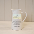 Personalised Ceramic Jug – Mother & Son Poem Vase
