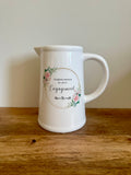 Ex-Display | Rustic Farmhouse Jug Vase - Congratulations Engagement Design  | Large