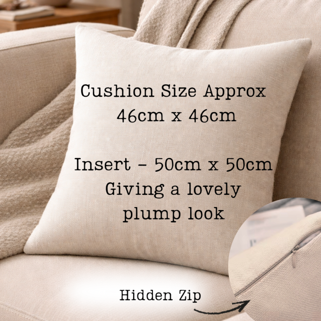 Personalised Floral Bee Garden Design Cushion