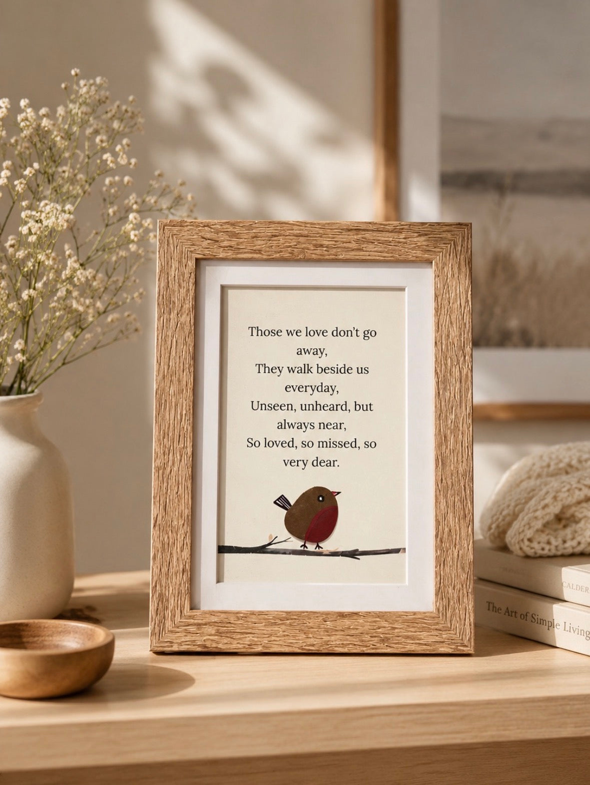Robin Pebble Those We Love Box Frame