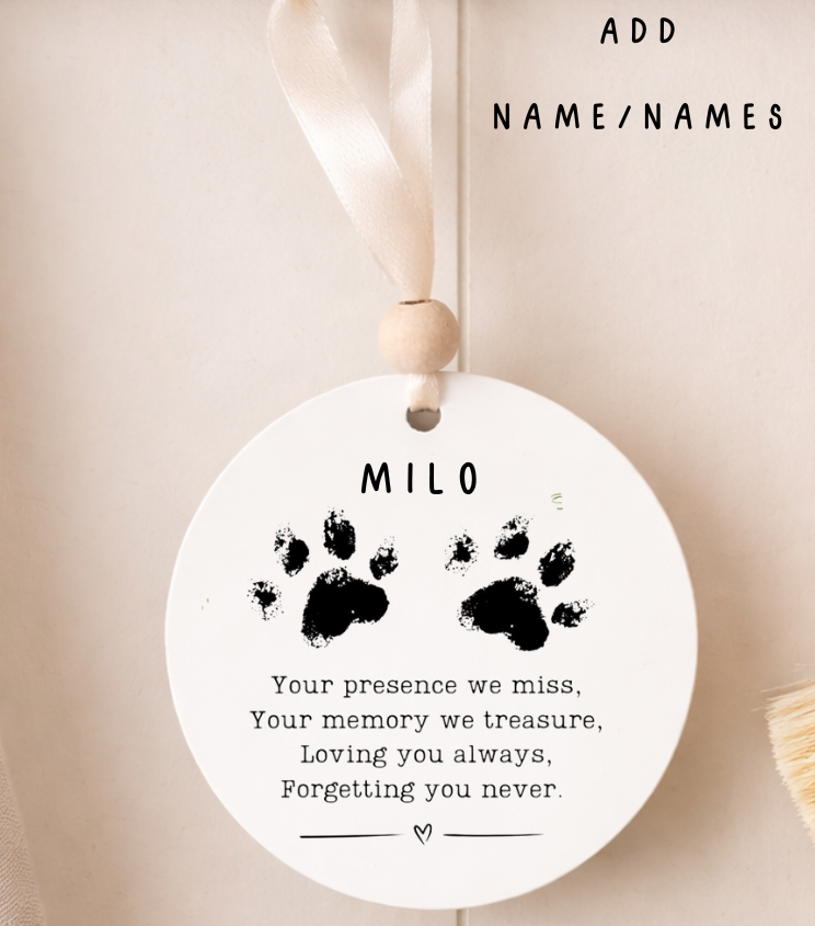 Personalised Paw Print Design