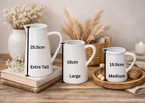 Mums Garden Personalised Bee Floral Design Jug Vase