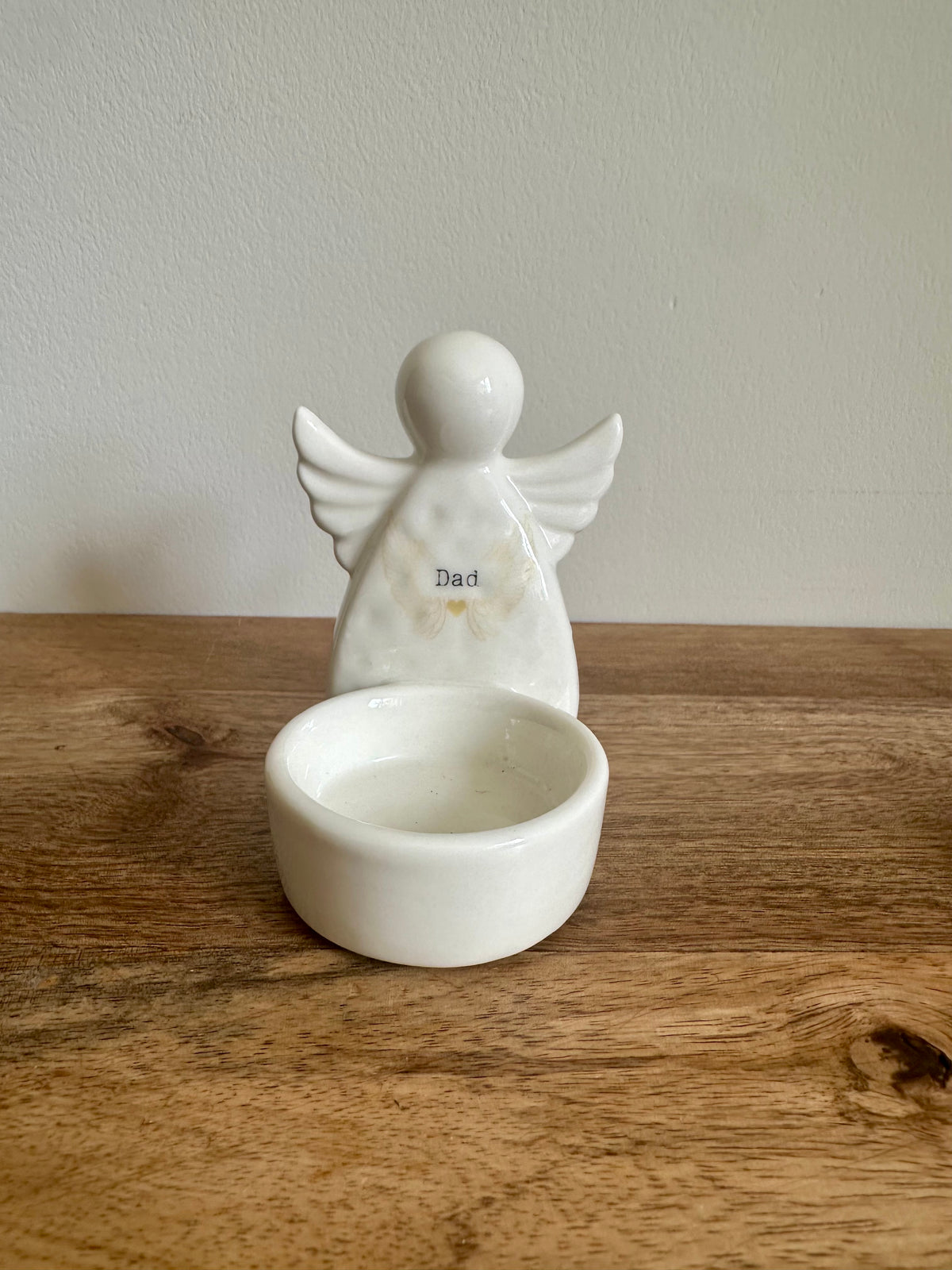Ex-Display | Ceramic Angel Tealight - Dad
