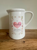 Ex-Display | Rustic Farmhouse Jug Vase - Grandma Design | Large
