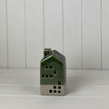 Green Ceramic House Decoration with LED