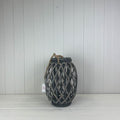 Grey Wicker Lantern