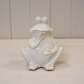 Cream Ceramic Wondering Frog