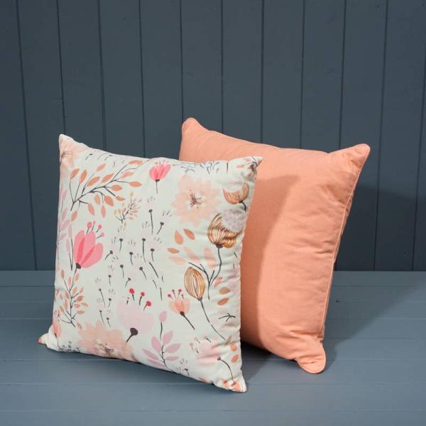 Handmade Washable Cotton Printed Cushion with Filling