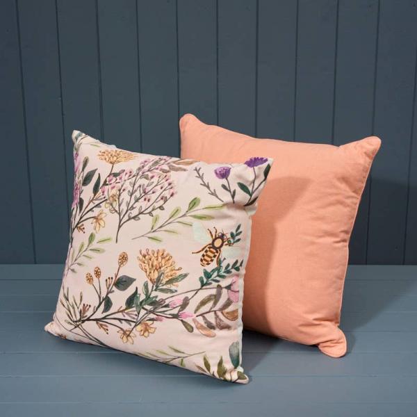 Handmade Washable Cotton Plain Cushion with Filling