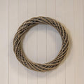 Grey Round Thick Willow Wreath