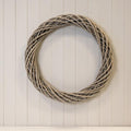 Grey Round Thick Willow Wreath