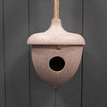 Earthy Nut Husks Hanging Acorn Birdhouse