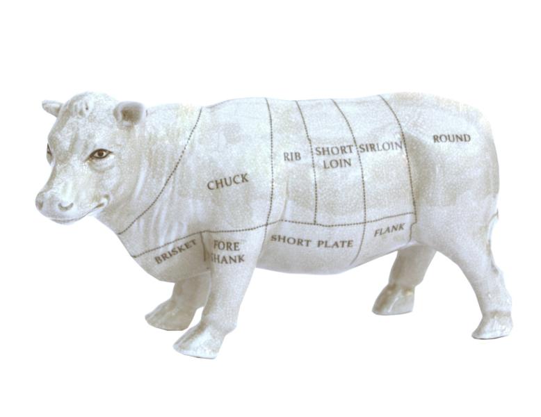 Ceramic Cow Ornament 29cm