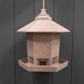 Earthy Deluxe Hexagonal Bird Feeder Nut Husk