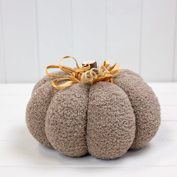 Beige Fabric Pumpkin
