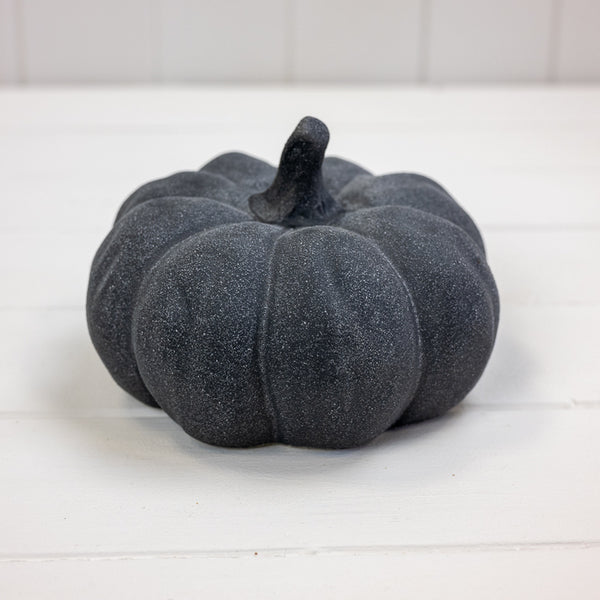 Black Ceramic Textured Pumpkin