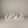 White Wooden Christmas Scene Display (18.5cm)