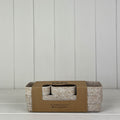 Earthy Oatmeal Chaff Trio Pots with Tray