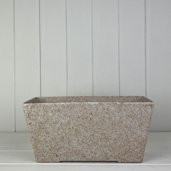 Earthy Oatmeal Chaff Windowsill Planter