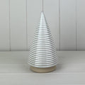 Glazed Ceramic Tree Ornament with Textured Detail