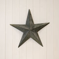 Natural Grey Metal star decorations