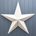 White Metal star decorations