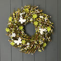 Twig Flower And Butterfly Wreath