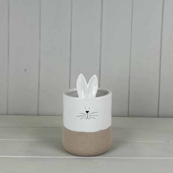 Ceramic White Rabbit Pot