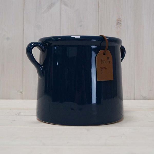 Blue Pot "For You" Vase
