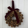 Pinecone Wreath with Bow