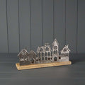 Metal Townscape Tealight Holder