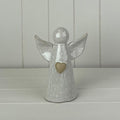 White Ceramic Angel Ornament