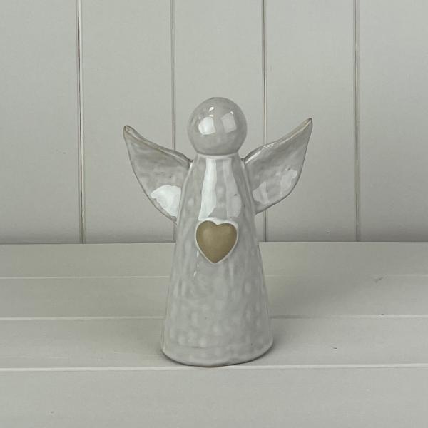 White Ceramic Angel Ornament