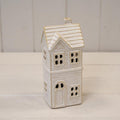 Small Glazed Ceramic LED Townhouse. 6 Hour Timer